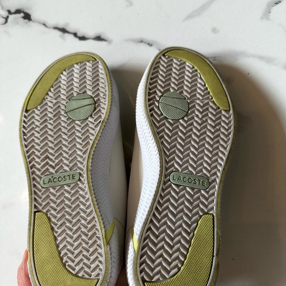 Lacoste 🇫🇷 White Boys Sneakers Size 12 French designer - Picture 5 of 5